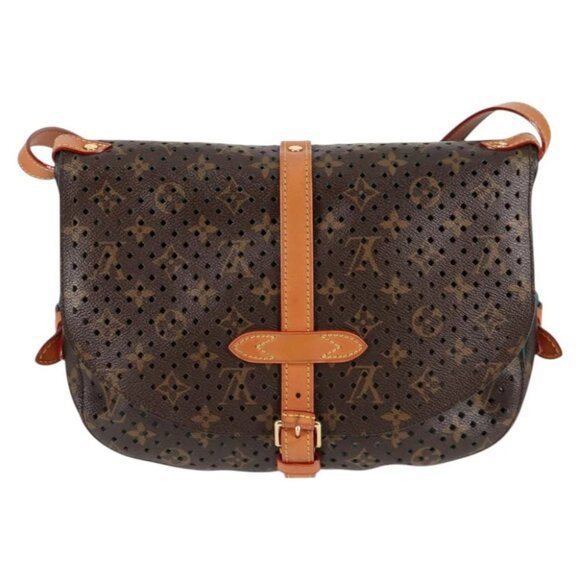 LOUIS VUITTON Monogram Perfo Saumur 30 Shoulder Bag - Picture 2 of 15